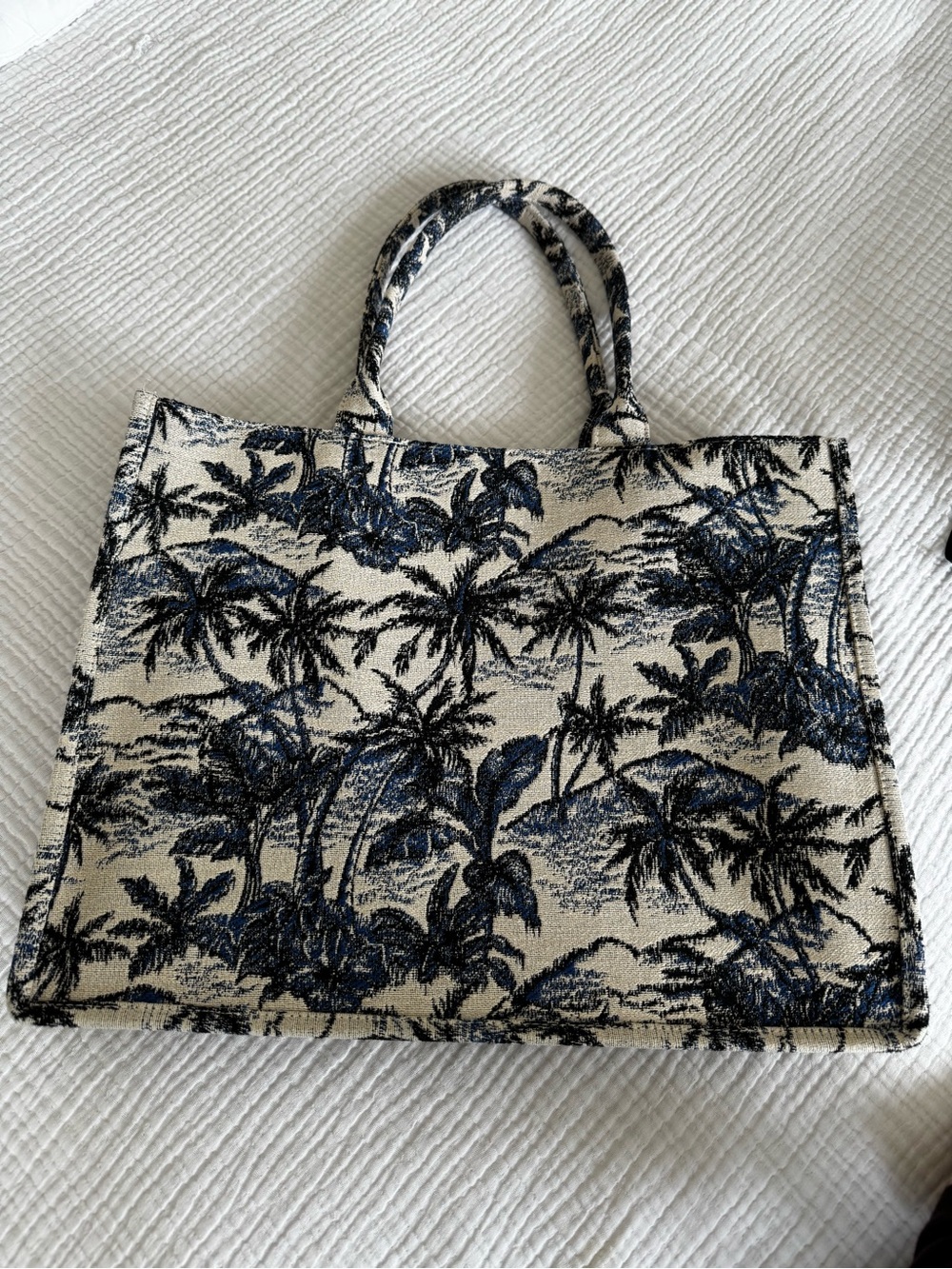 ✨H&M✨Tropical Palm Canvas Tote